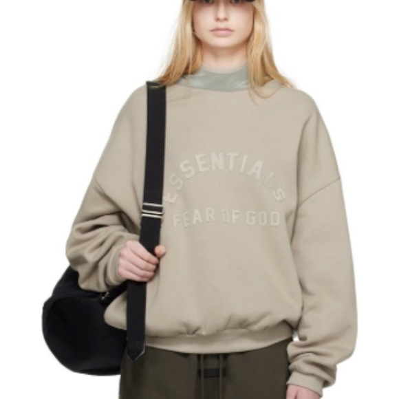 Fear of God ESSENTIALS Gray Bonded Hoodie Seal NWT! - Picture 2 of 2